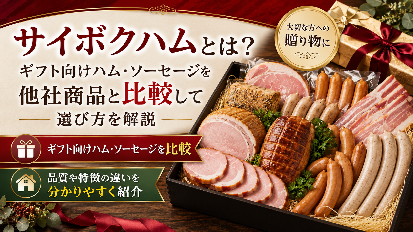 サイボクハムとは？ギフト向けハム・ソーセージを他社商品と比較して選び方を解説