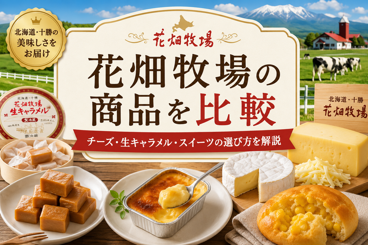 花畑牧場の商品を比較｜チーズ・生キャラメル・スイーツの選び方を解説