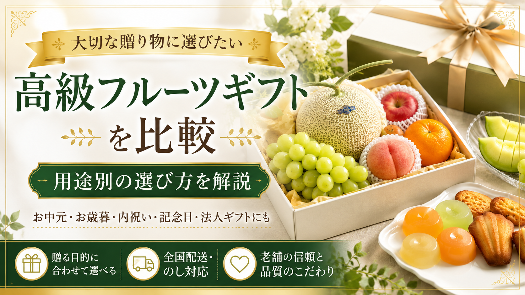 千疋屋総本店を含む高級フルーツギフトを比較｜用途別の選び方を解説