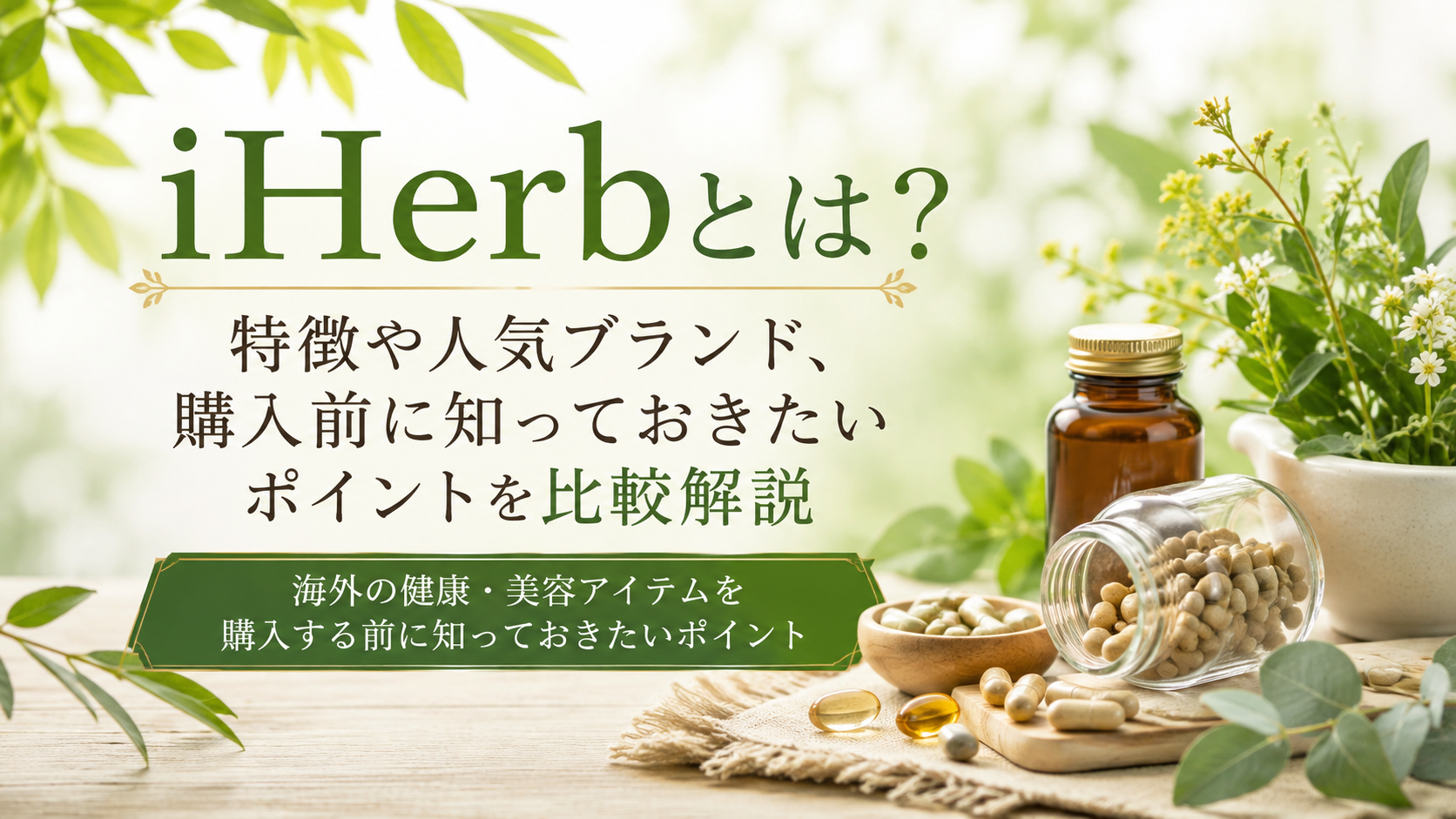 iHerbとは?特徴や人気ブランド、購入前に知っておきたいポイントを比較解説